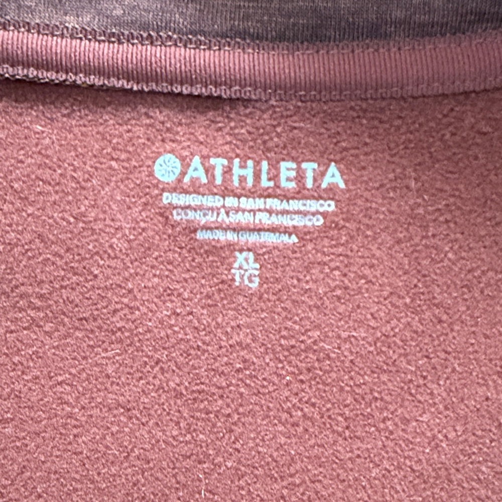 Athleta Brown Quarter-Zip Pullover - image 2